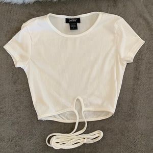 White crop top
